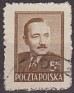 Poland 1948 Personajes 5 ZT Castaño Scott 439